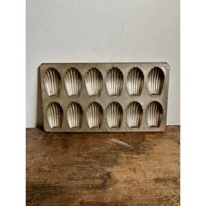 Vintage French Madeleine Mold Tin | Kitchen Baking Accessories | French Pastries